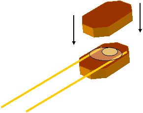 Склеивание двух половинок блока Склеивание двух половинок блока