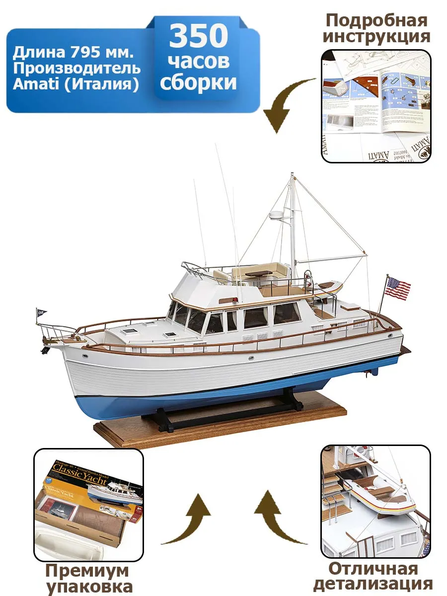 модель яхты Grand Banks 46 Classic модель яхты Grand Banks 46 Classic