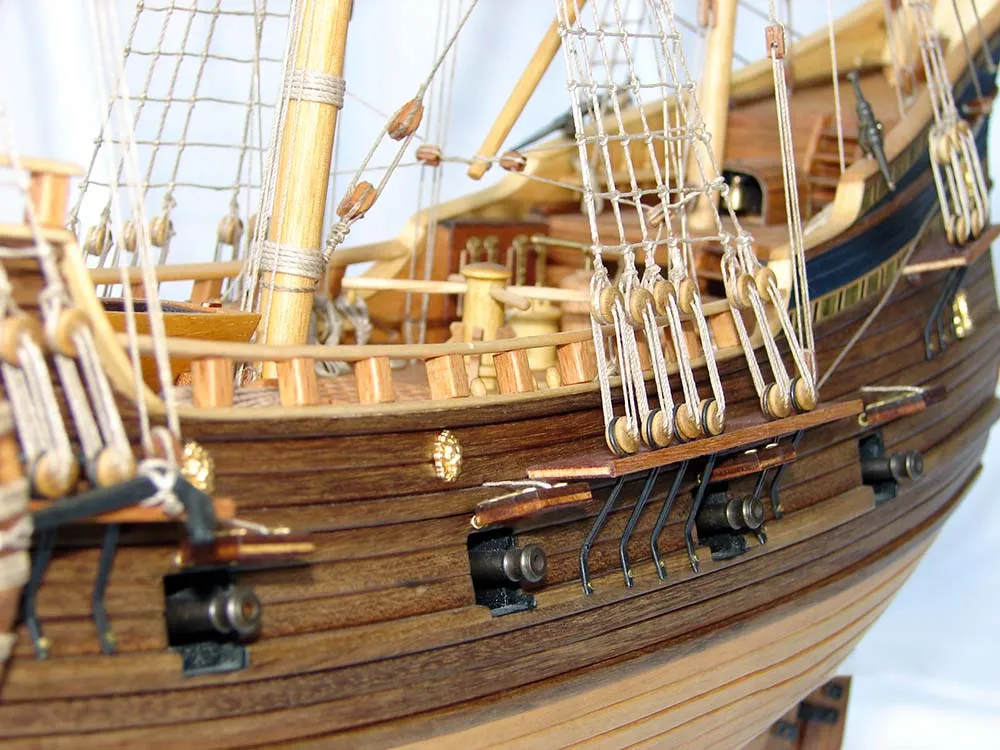 деревянная модель корабля Half Moon деревянная модель корабля Half Moon