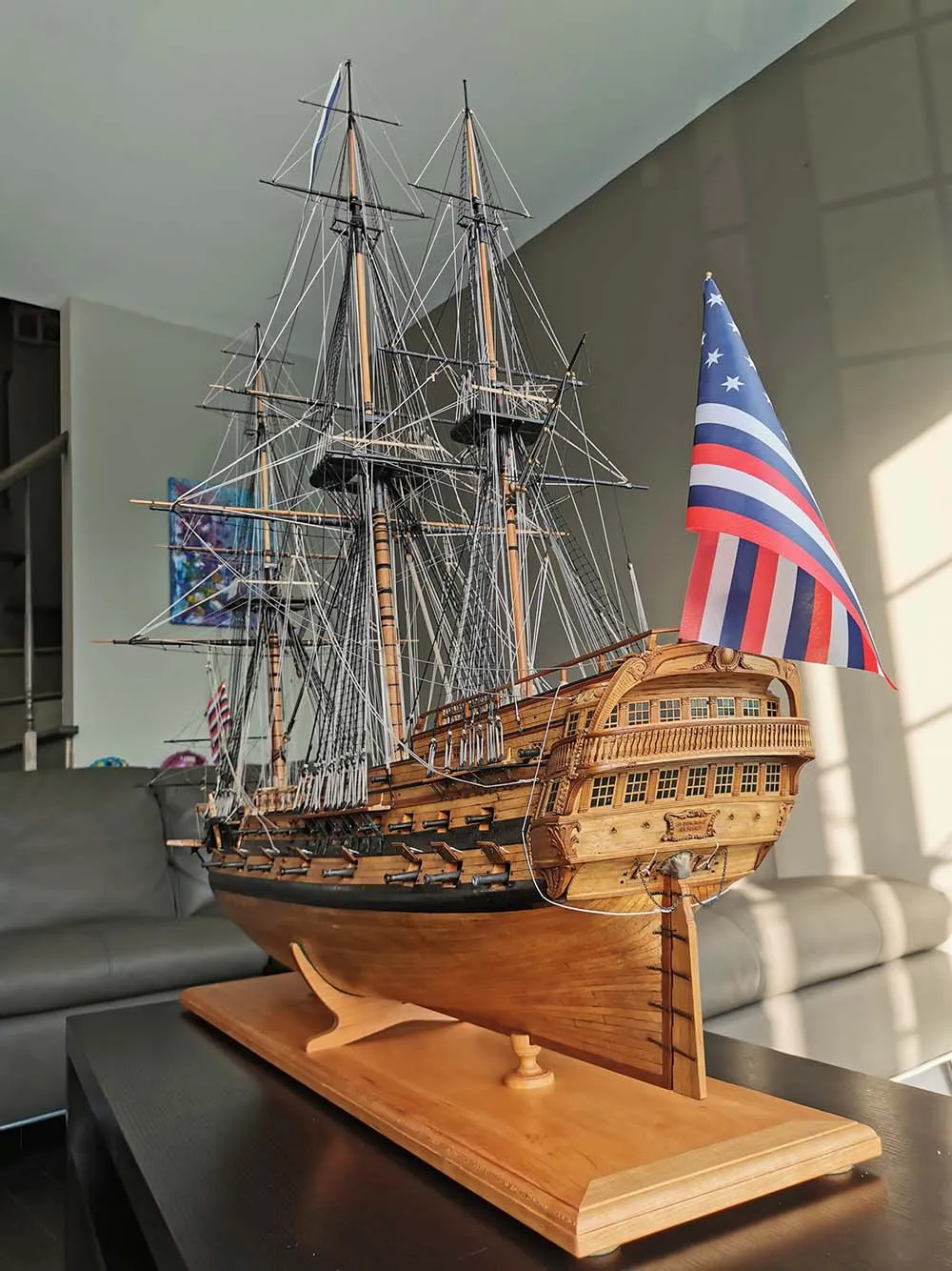модель корабля для сборки Bonhomme Richard 1779 Премиум версия (самшит-груша) модель корабля для сборки Bonhomme Richard 1779 Премиум версия (самшит-груша)