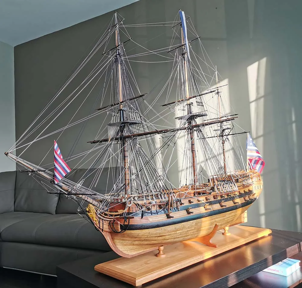 модель корабля для сборки Bonhomme Richard 1779 Премиум версия (самшит-груша) модель корабля для сборки Bonhomme Richard 1779 Премиум версия (самшит-груша)
