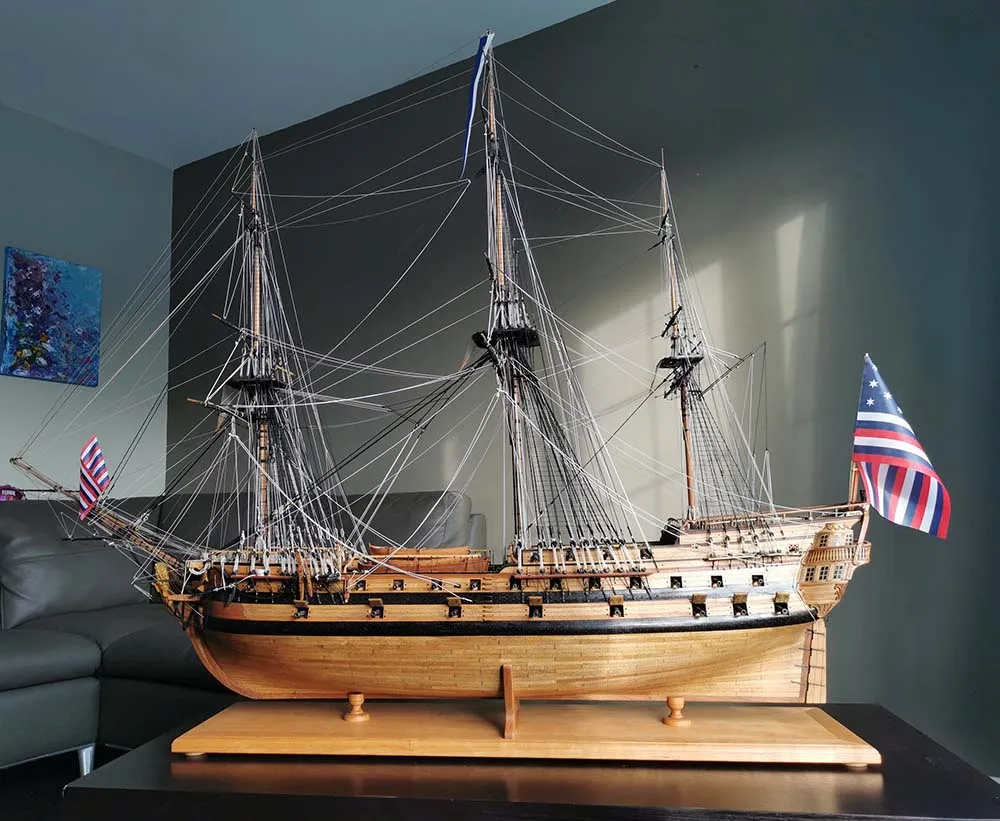 модель корабля для сборки Bonhomme Richard 1779 Премиум версия (самшит-груша) модель корабля для сборки Bonhomme Richard 1779 Премиум версия (самшит-груша)