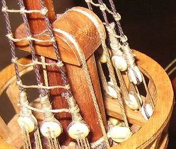 San Martin OcCre. Проводка фалов нижних реев San Martin OcCre. Проводка фалов нижних реев