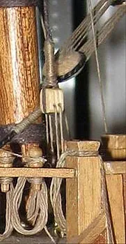 San Martin OcCre. Набивка грот-стень-штага на модели San Martin OcCre. Набивка грот-стень-штага на модели