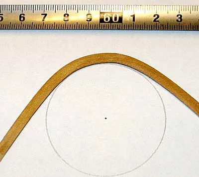 Согнутая на торец рейка из груши Согнутая на торец рейка из груши