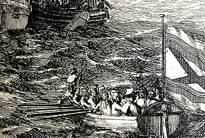 Уникальный рисунок первого русского линейного корабля «Гото Предестинация»