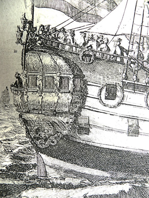 Уникальный рисунок первого русского линейного корабля «Гото Предестинация»