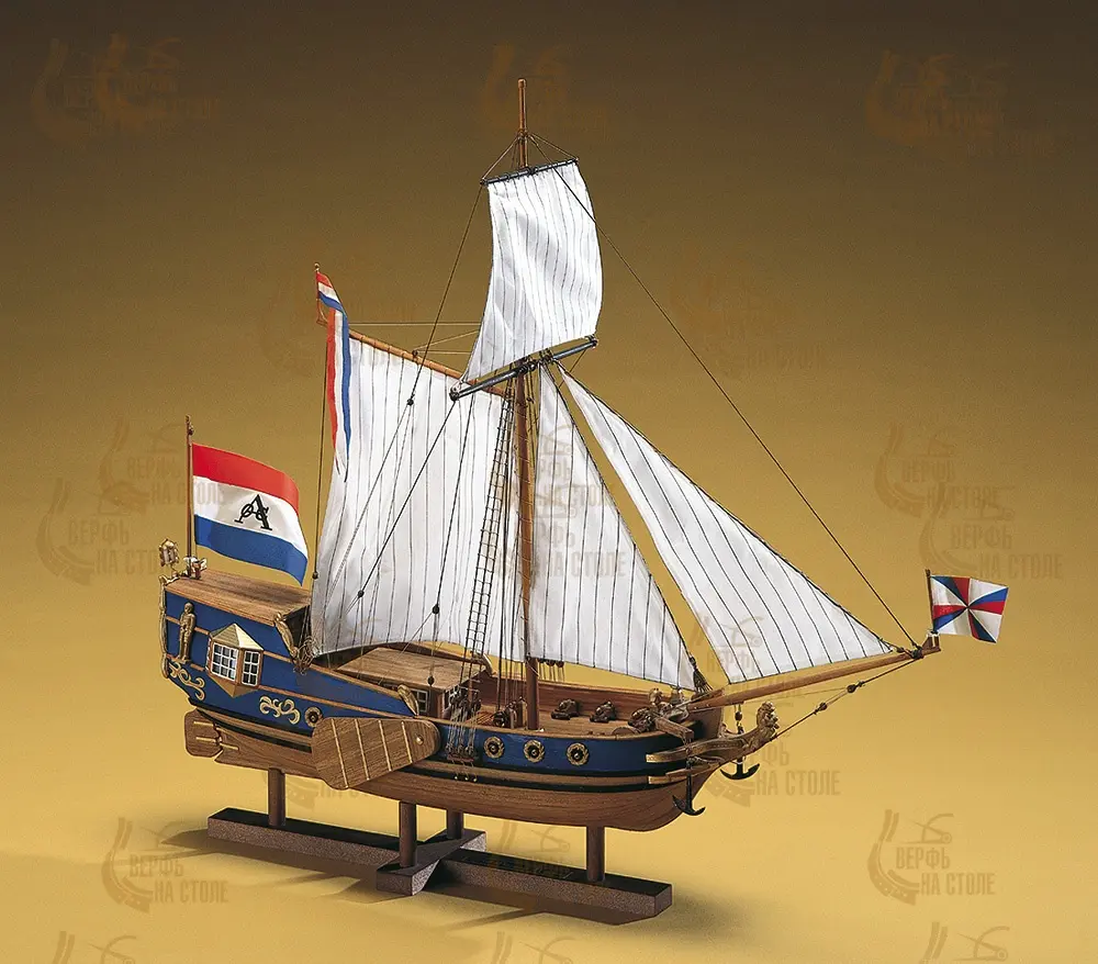 деревянная модель парусника Golden Yacht