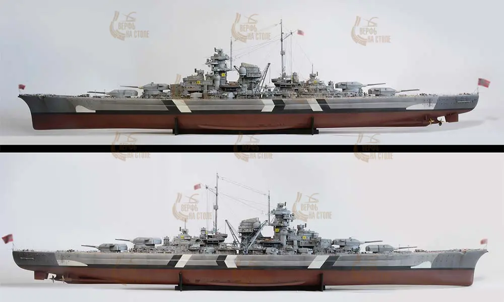 модель корабля Bismarck (Бисмарк)
