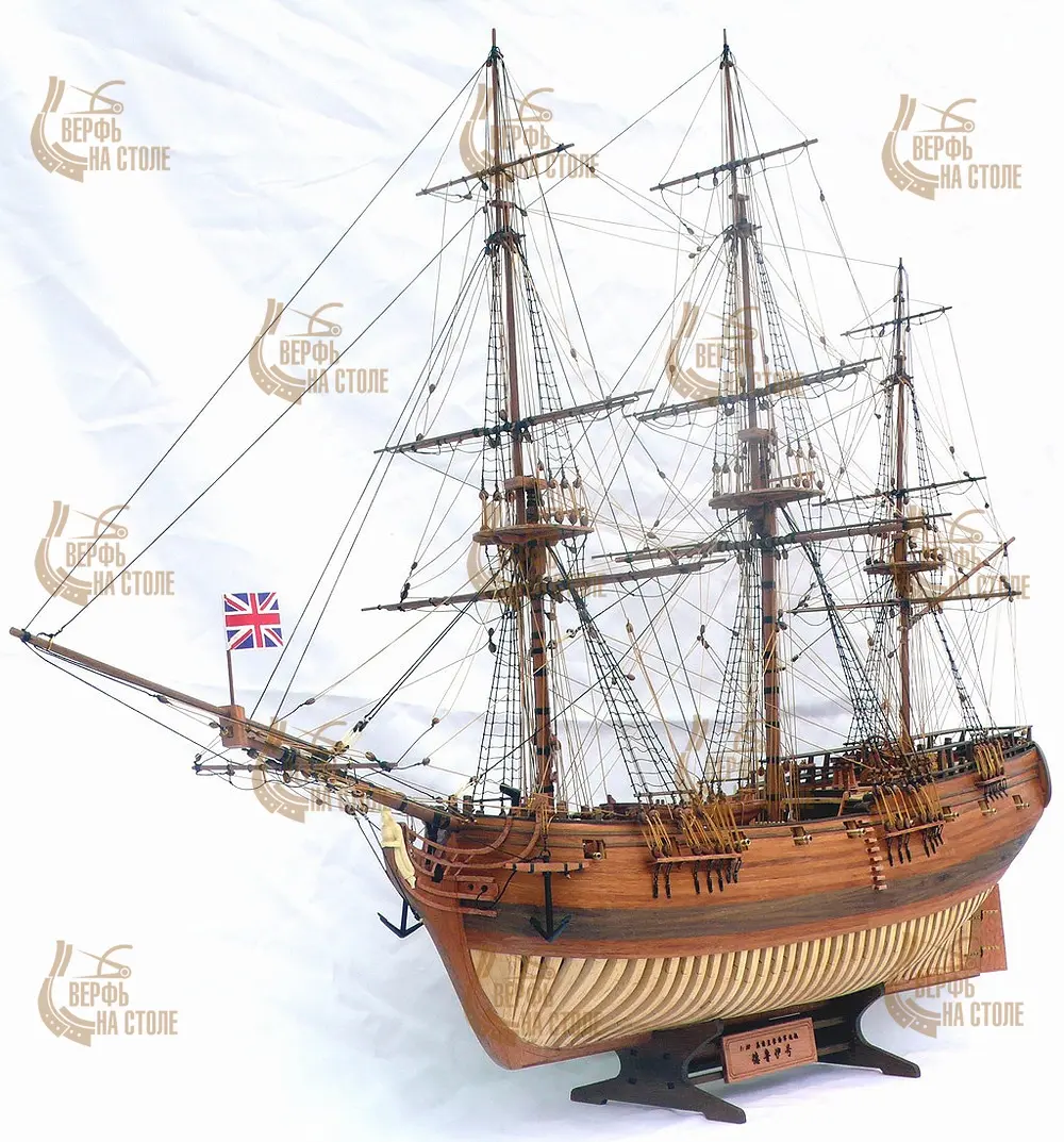 модель корабля для сборки HMS Druid