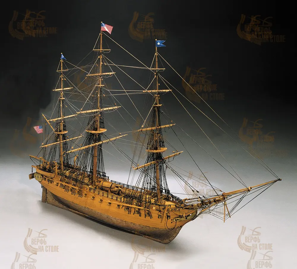 Модель корабля своими руками USS Constitution (Mantua)