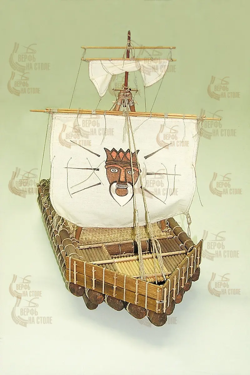 Модель корабля своими руками Плот Kon-Tiki