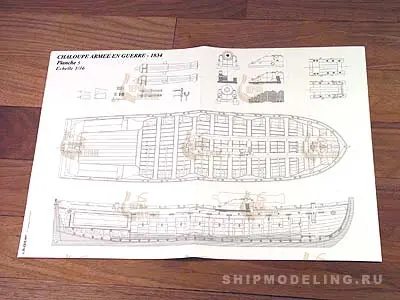 Longboat armed for war, 1834 + чертежи
