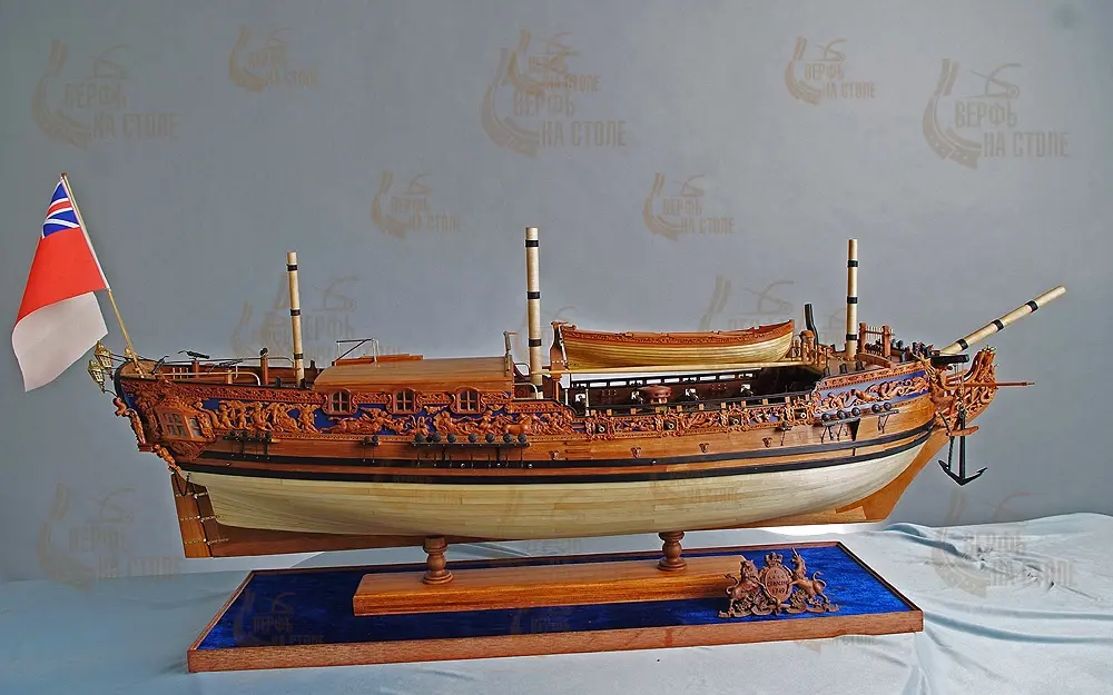 модель корабля для сборки Royal Caroline 1749
