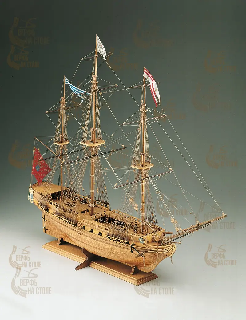 деревянная модель корабля Sirene