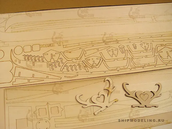 модель корабля для сборки Wedding Gondola