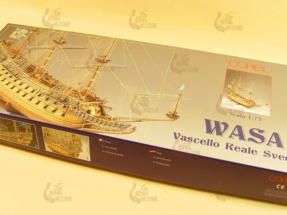 деревянная модель корабля Wasa