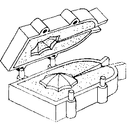 Изготовление формы для восьмиугольной выпуклой броши Изготовление формы для восьмиугольной выпуклой броши