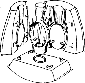 Изготовление формы, состоящей из трех частей Изготовление формы, состоящей из трех частей