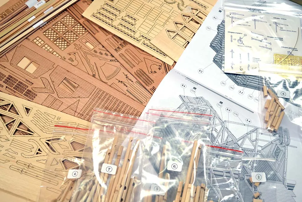 Усадьба по проекту Кузьмина 1878 года, 2240 деталей Усадьба по проекту Кузьмина 1878 года, 2240 деталей