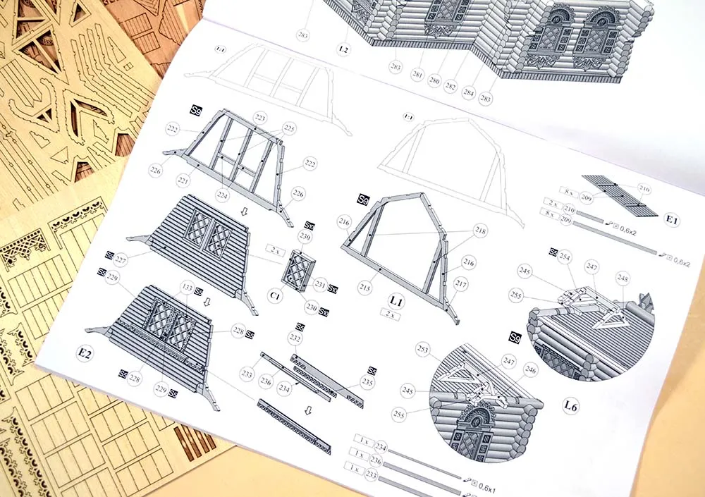 Усадьба по проекту Кузьмина 1878 года, 2240 деталей Усадьба по проекту Кузьмина 1878 года, 2240 деталей