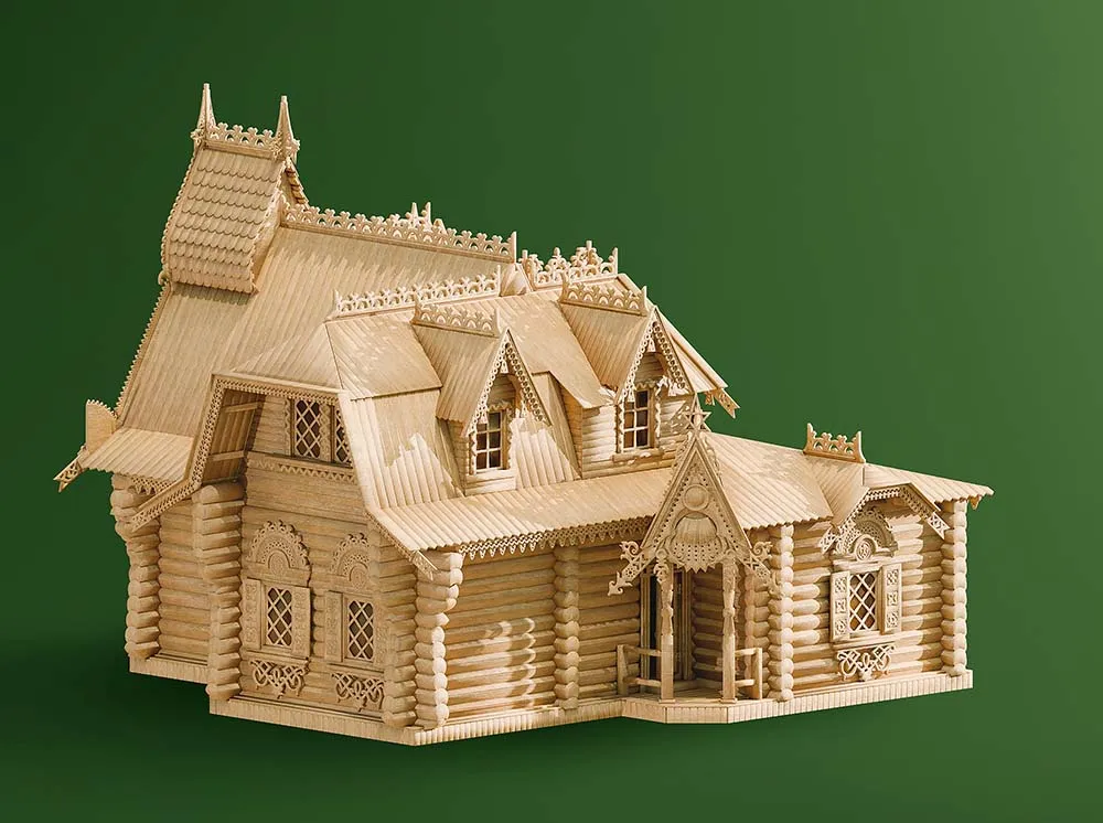 Усадьба по проекту Кузьмина 1878 года, 2240 деталей Усадьба по проекту Кузьмина 1878 года, 2240 деталей