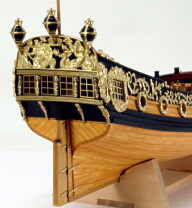 деревянная модель парусника Charles Royal Yacht 1674