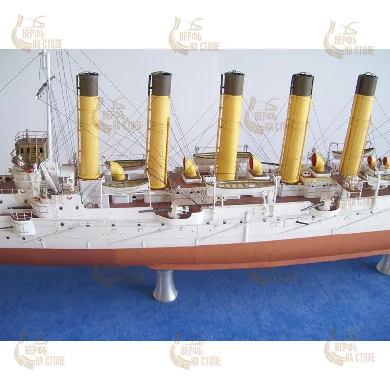 Модель из бумаги крейсер І ранга "Аскольд", Россия 1902 г