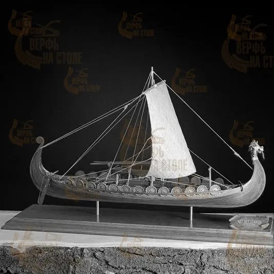 Чертеж корабля викингов